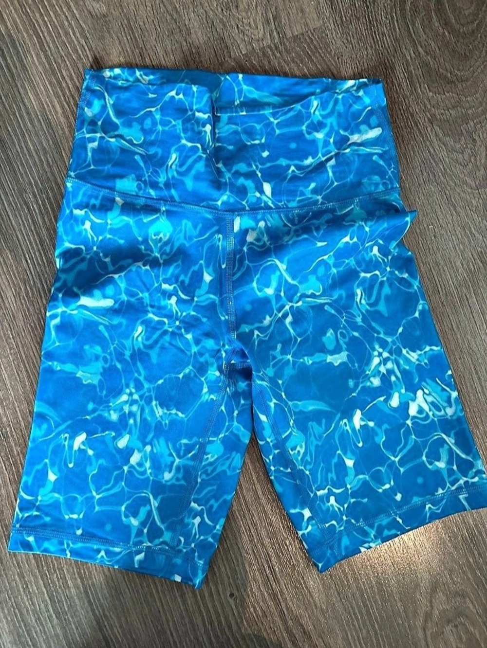 Tna Blue shorts tights - swimming pool water pattern